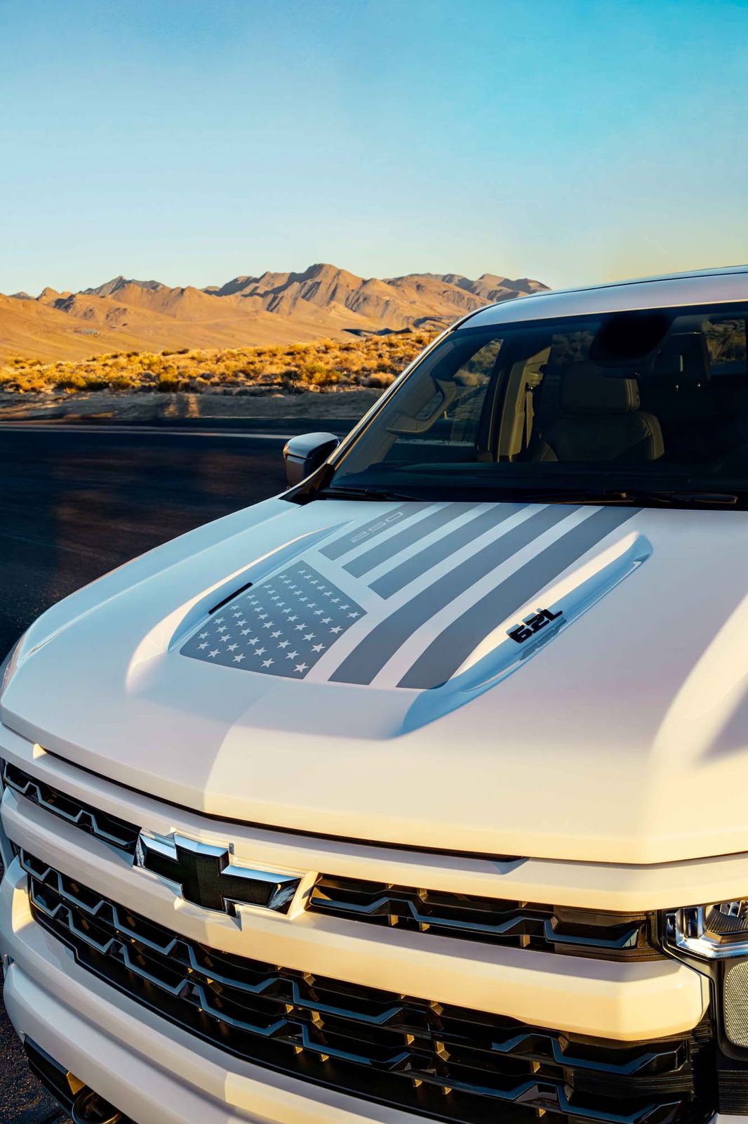2026 Chevrolet Silverado 1500 Stars and Steel Special Edition in Summit White, front three-quarter