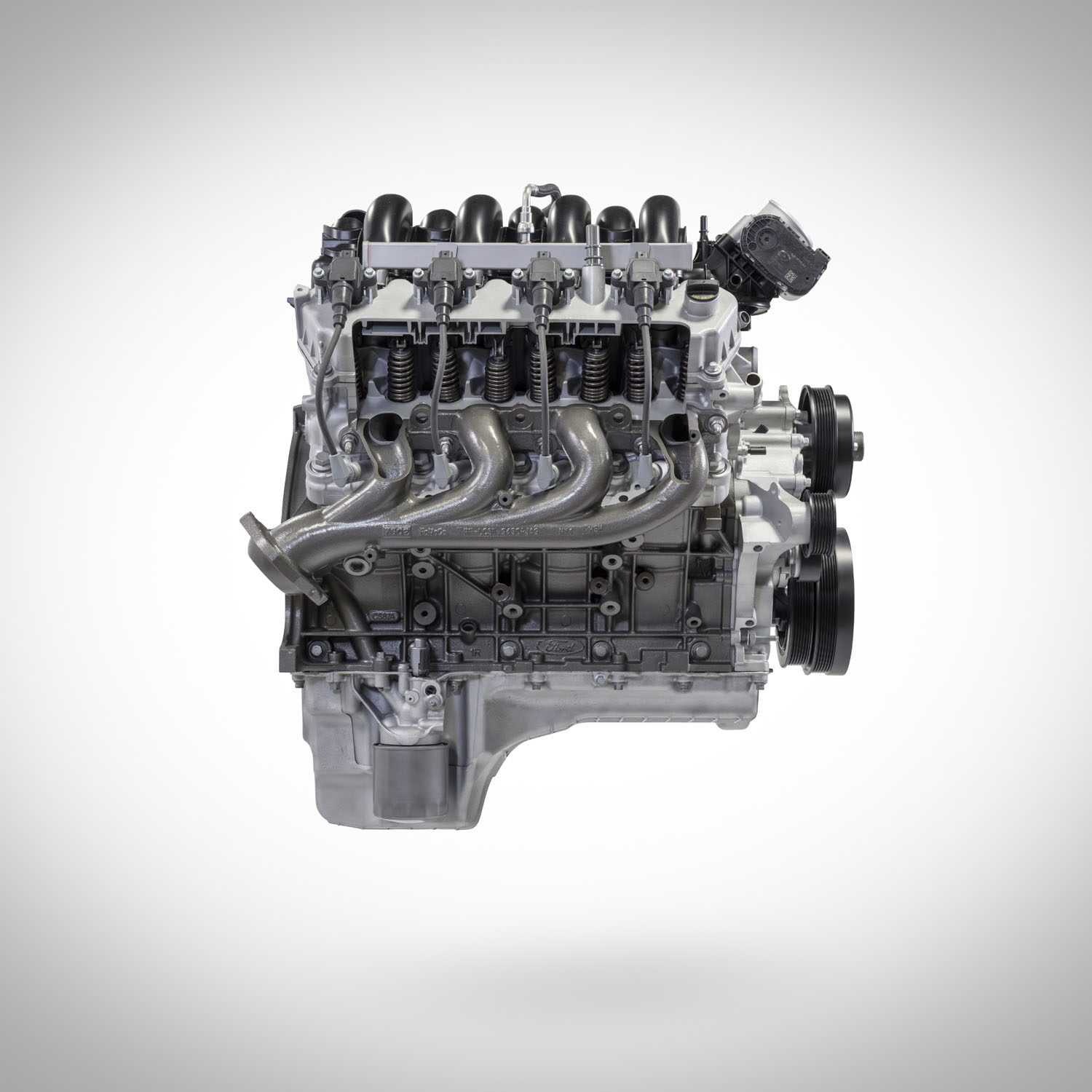 Ford 7.3-liter Godzilla gasoline V8 studio still, not a Power Stroke diesel